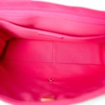 Pink Jersey Quilted XXL Jumbo Single Flap Light Gold Hardware - Image 9