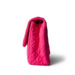 Pink Jersey Quilted XXL Jumbo Single Flap Light Gold Hardware - Image 2
