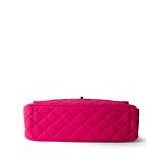 Pink Jersey Quilted XXL Jumbo Single Flap Light Gold Hardware - Image 3