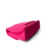 Pink Jersey Quilted XXL Jumbo Single Flap Light Gold Hardware - Image 11