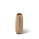 Beige Caviar Quilted Zip Coin Purse - Image 4