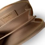 Beige Caviar Quilted Zip Coin Purse - Image 5