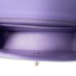 20S Light Purple Lambskin Chevron Mini Rectangular Flap Light Gold Hardware - Image 10