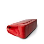 Red Python Jumbo Classic Flap Light Gold Hardware - Image 6