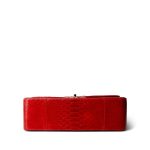 Red Python Jumbo Classic Flap Light Gold Hardware - Image 8