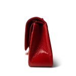 Red Python Jumbo Classic Flap Light Gold Hardware - Image 10