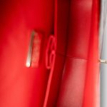 Red Python Jumbo Classic Flap Light Gold Hardware - Image 9