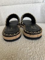Chanel CC Espadrille Slip On Sandals Black - 39 - Image 6