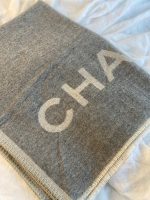 Chanel Cashmere Scarf - Grey - Image 7