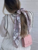 CC Square Scarf Pink - Image 6