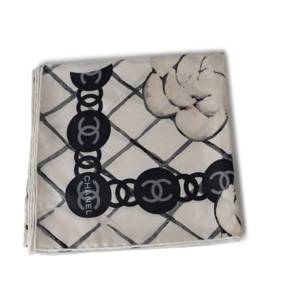Cc Square Scarf Ivory