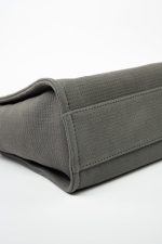 22A Grey Deauville Shopping Tote Small Silver Hardware - Image 13