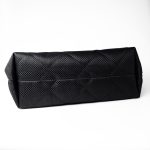 23M Coco Maxi Beach Shopping Tote Black Quilted - Image 5