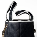 23M Coco Maxi Beach Shopping Tote Black Quilted - Image 6