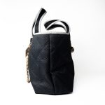 23M Coco Maxi Beach Shopping Tote Black Quilted - Image 10