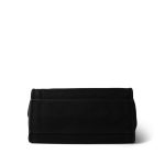 Black Canvas Pearl Medium Deauville Tote Silver Hardware - Image 8