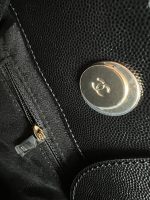 Chanel 20P Small/ Medium Deauville Shopping Tote Studded LGHW - Image 2