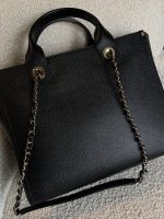 Chanel 20P Small/ Medium Deauville Shopping Tote Studded LGHW - Image 11
