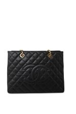 Grand Shopping Tote (GST) Black Caviar Quilted Gold Hardware - Image 2