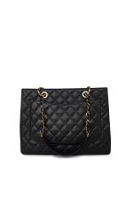 Grand Shopping Tote (GST) Black Caviar Quilted Gold Hardware - Image 9