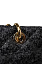Grand Shopping Tote (GST) Black Caviar Quilted Gold Hardware - Image 14