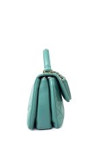 Trendy CC Green Lambskin Quilted Light Gold Hardware - Image 3
