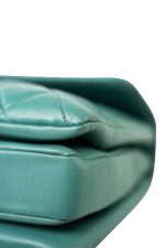 Trendy CC Green Lambskin Quilted Light Gold Hardware - Image 8