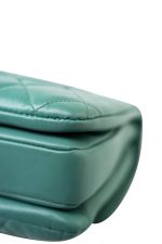 Trendy CC Green Lambskin Quilted Light Gold Hardware - Image 10