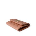 23P Rose Beige Caviar Quilted Flap O Card Holder - Image 7