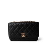 Black 22C WOC Trendy CC Rose Gold Hardware