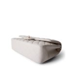 White Caviar Quilted Classic Flap Medium Light Gold Hardware - Image 8