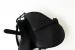 Dior Mini Ultramatte Black Saddle Bag Grained Calfskin Leather - Image 5