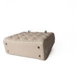 Small Lady Dior Beige Cannage Lambskin Bag - Image 3