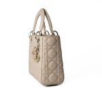 Small Lady Dior Beige Cannage Lambskin Bag - Image 15
