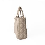 Small Lady Dior Beige Cannage Lambskin Bag