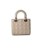 Small Lady Dior Beige Cannage Lambskin Bag - Image 16