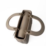 Small Lady Dior Beige Cannage Lambskin Bag - Image 4