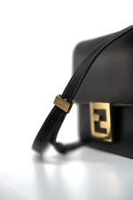 Fendi Fab Black Shoulder Bag Gold Hardware - Image 2