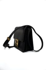Fendi Fab Black Shoulder Bag Gold Hardware - Image 6