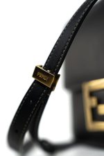 Fendi Fab Black Shoulder Bag Gold Hardware - Image 9