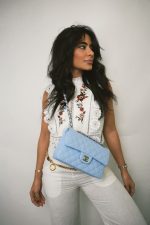 23P Light Blue Caviar Quilted Classic Flap Small Light Gold Hardware - Image 2