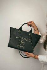 Black Caviar Quilted Deauville Shopping Tote Studded LGHW - Image 10
