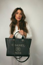 Black Caviar Quilted Deauville Shopping Tote Studded LGHW - Image 2