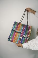21K Multicolor Rainbow Logo Shopping Tote Large LGHW - Image 10