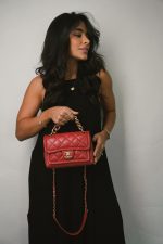 Red Lambskin Quilted Single Flap Chain Leather Link Bag - Image 6