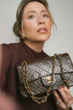 Brown Lambskin Quilted Classic Flap Small Gold Hardware - Image 2