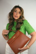 Kelly Sellier 28 Noisette Box Calfskin Gold Plated [E] Stamp - Image 2