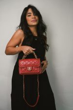 Red Lambskin Quilted Single Flap Chain Leather Link Bag - Image 2