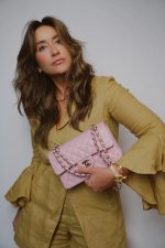 22C Sakura Pink Caviar Quilted Small Classic Flap Light Gold Hardware - Image 6