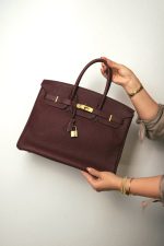 Birkin 35 Rouge H Togo Gold Plated [M] Samp - Image 10